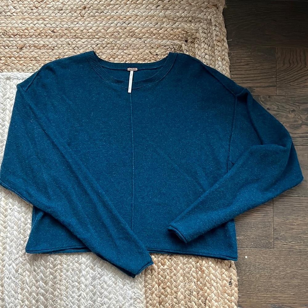 Free people cropped cashmere sweater